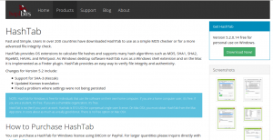 図３：Hash Tabのダウンロードサイト